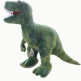 AMIRA TOYS 恐竜のぬいぐるみ リアル恐竜 おおあご キョウリュウ お誕生日プレゼント 大きい ぬいぐるみ 手触りふわふわ 動物ぬいぐるみ 店飾り おもちゃ (70cm, グリーン)