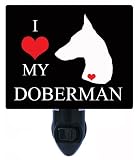Night Light – I Heart My Doberman – Love – 犬