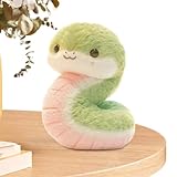 ヘビ ぬいぐるみ 可愛い ふわふわ 癒し 干支 蛇年 ふわふわたっとん ぬいぐるみ グリーン かわいい 干支 巳年 新年ヘビのぬいぐるみ,ヘビのぬいぐるみ | 漫画の人形のぬいぐるみ - 9.8インチ ソフトアニマルヘビぬいぐるみ