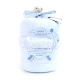 ピッコロバンビーノ ふわふわブランケット(おもちゃリストバンド付き) 76cm×91cm(ブランケットサイズ) ポリエステル100% PB1327BL ブルー