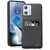 【 Agaiy 】Motorola MOTO G64 5G/MOTO G64Y 5G 対応 ケース 背面カード収納 耐衝撃 薄型 軽量（ブラック）モトローラ モトG64 5G TPUスマホケース 全面保護 超耐磨 マット質感 ストラップホール付き 携帯便利 g64J ケース 黒