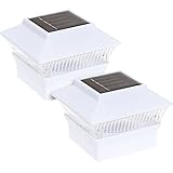 Reusable Revolution Solar Powered 4 x 4 LED Post Cap Light (White, 2 Pack) [並行輸入品]