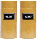 HIROYUKI OPP粘着テープ 茶色 梱包用 幅48mm×長さ100m (10巻セット)