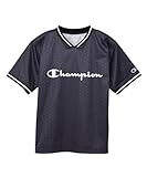 [チャンピオン] モダン 半袖Tシャツ キッズ 半袖 丸首 速乾 スクリプトロゴ SHORT SLEEVE T-SHIRT CK-BS301 ブラック