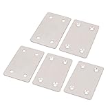 uxcell メンディングフラットプレート 金属 フラットリペアプレート ストレートメンディングプレート