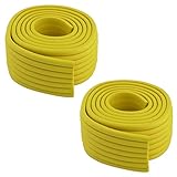 uxcell コーナークッション　コーナーガード　コーナーパッド　コーナーカバー エッジ ガード バンパー ベッドルーム 家具 テーブル デスク 気泡ゴム製 イエロー 2個入れ