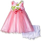 Pippa & Julie Baby-Girls Infant Flower Dress Pink 18 Months [並行輸入品]