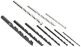 Craftsman SRS37913A Black Oxide Drill Bit/Masonry Set with Drill Bits from 1/16-1/4 (10 Piece) [並行輸入