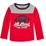 THE CHILDREN'S PLACE(ザ・チルドレンズプレイス) ロングスリーブカラーブロックスポーツグラフィックトップ トップス長袖Tシャツ 5歳【並行輸入】