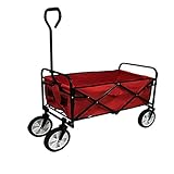 コンパクトに折り畳み■カントリーガーデンワゴン■防水仕様■レッド