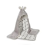 Bunny By The Bay Bunny Hooded Blanket-Gray [並行輸入品]
