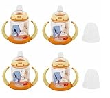 NUK Disney Winnie the Pooh 5 Ounces Learner Cup Silicone Spout, 6+ Months (Pack of 4) by NUK [並行輸入品]