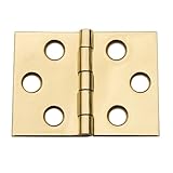 Wideミニチュアソリッド真鍮ヒンジwith固定ピン、ペア、1 – 1 / 2 " L x 2 " W、( 38 mm x 51 mm