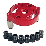 Socpuro ドリルガイド 垂直 穴あけガイド 木工用 穴あけ 位置決め ドリルスタンド 2/3/4/5/6/7/8/9/10mm ダボ穴ガイド 垂直穴あけ ダボ継ぎ 電動ドリル 木工用垂直穴あけガイド レッド