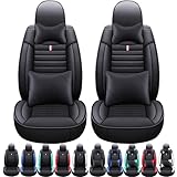 車 シートカバー に適用 トヨタ アルファード ヴェルファイア 40系シリーズのカーシクッション レザー 通気性 汗対策 汚れ防止 滑り止 2席セット オールシーズン 四季対応 カーシートカバープロテクター 取り付け簡単 カー用品(黒枕付き,トヨタ アルファード ヴェルファイア 40系)