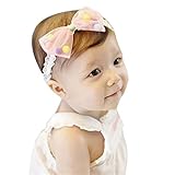 Taurau.C Baby ベビー用ヘアバンド　ヘアアクセサリー　子供用【髪飾り】【バンド】伸縮性がある　赤ちゃんに最適 (ピンク)
