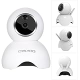 OWSOO 720Pワイヤレス IPカメラ パンチルト 100万画素 1/4 "CMOS 3.6mmレンズ IR LED6個 PTZ双方向音声・ナイトビジョン・電話APP制御・動き検出ランプ