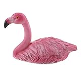 F Fityle 2pcs　フラミンゴ　現実的　芝生​​ ガーデンオーナメント　樹脂　ピンク　