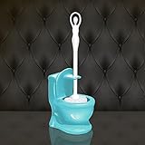 トイレブラシセットクリエイティブフリー穿孔ヨーロッパのトイレベースの柔らかい髪死角なしセラミック洗面所のブラシ ( 色 : ライトブルー , 三 : A )