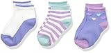 Cuddl Duds Girls' Low Cut Socks Jacaranda 12-24M [並行輸入品]