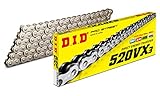 D.I.D(大同工業)バイク用チェーン 軽圧入クリップジョイント付属 520VX3-110FB S&S(シルバー) X-リング 二輪 オートバイ用 324205