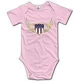 赤ちゃん&ベビー服 アメリカ US サッカー 11番 翼 半袖ロンパース 夏 女の子 男の子 18 Months ピンク