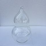 Hommy テラリウム用　ガラス製　吊り下げ式　ハンギング　花瓶　ボトル　コンテナ　ボトル　コンテナ　ボトル 装飾 花瓶 ボトル ぶら下げ プレゼント 雑貨 飾り 結婚式 ひょうたん型　（クリア）