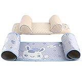 Kanemt ベビー枕 寝返り防止クッション 絶壁頭矯正 肌触りいい　赤ちゃん枕　可愛い　幅の調整可能　熊ボイズ用と枕席