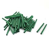 uxcell グルースティック　ホットメルト接着剤スティック　7mm x 100mm　ダークグリーン　グリッターデザイン　50枚入り