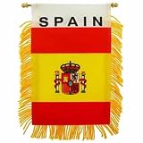スペインMini Banner Flag Poly 3 In X 5 in
