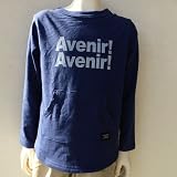 SOLBOIS(ソルボワ) レトロ天竺 パッチワーク切替 TEE (130-150) Tシャツ 130,05ネイビー