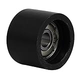 uxcell ベアリングプーリー ローラホイール POMコーティングボール ブラック 6mmx25mmx18mm