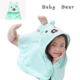 Petit Bella ふわふわ フード付 バスタオル バスローブ ポンチョ おくるみ ブランケット ベビー 子供 コーラフリース アニマル プール 風呂上がり 冷房 防寒 保温 出産祝い プレゼント