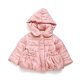 apres les cours(アプレレクール) リボンポケット中綿ジャケット_吸湿発熱　サーモンピンク　90cm 子供服