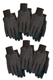 Midwest Gloves and Gear 3203P06-L-AZ-6 Men's Brown Jersey Work Glove, Large, 6-Pack by Midwest Glove