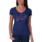 NFL レディース '47 Vネック スクラム Tシャツ M ブルー