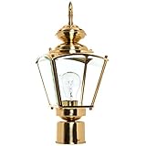 Boston Harbor 4007H2 1-Light Post Coach Lantern, Brass [並行輸入品]