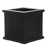 Mayne 4836-B Cape Cod Patio Planter 14x14 Black