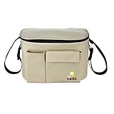 【ジェネリック 】6色　ベビーカー 自転車 アクセサリー おむつバッグ 収納袋　便利　カバー　哺乳瓶 おむつ 旅行 小物 入れ バッグ　マザーバッグ (カーキ)