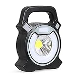 T-SUN LED投光器 ワークライト ポータブル バッテリーあり COB投光器 フラッドライト USB充電式 6000K白光 応急ライト 軽量 集魚灯 キャンプ 夜釣り アウトドア LED照明