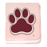CafePress – ミシシッピ州Pawprint – スーパーソフトベビー毛布、新生児おくるみ ピンク 00686405176832E