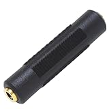 KAUMO 4極 3.5mm ミニプラグ 延長コネクター (メス/メス) 金めっき