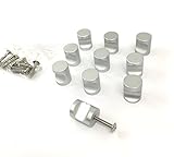 【Angelicate】取っ手 シルバー 家具 収納 木箱 キャビネット つまみ DIY 工具 10個 セット 選べるサイズ (中サイズ（直径17㎜×22㎜）)