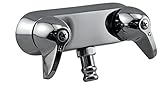 Aqua Plumb 1824 1841303 3-3/8-Inch Two-Handle Polished Chrome Type "0" Code Style Bathcock with Barb