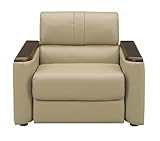 大川家具 関家具 ソファ 1人掛け 幅84cm 素材/合皮 ベージュ 175530