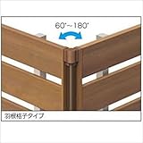 三協アルミ　フレイナ　YP型用オプション　コーナー材：羽根格子　2006 木調色　トラッドパイン