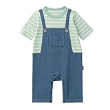 ベビー服 オーバーオール風 七分袖 カバーオール ブルー系 サイズ：80