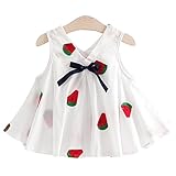 YY-Natuhi ベビー服 子供服 女の子 ワンピース ドレス 春 夏 可愛い ｖネック リボン 新生児 女児 白 キッズ カジュアル 袖なし ふわふわ スカート 赤ちゃん ベビースーツ 結婚式 七