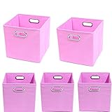 Modern Littles Organization Bundle-5 Storage Bins, Rose Pink by Modern Littles