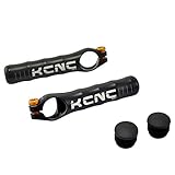 KCNC BE1 Ultralight 7075 Alloy Bar Ends w/Bar End Plugs, Black, KBE02-003BK-BK-OE, SK2194